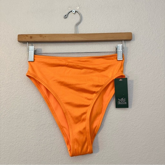 New Wild Fable Orange High-Waisted Bikini Bottom XS - Picture 10 of 10